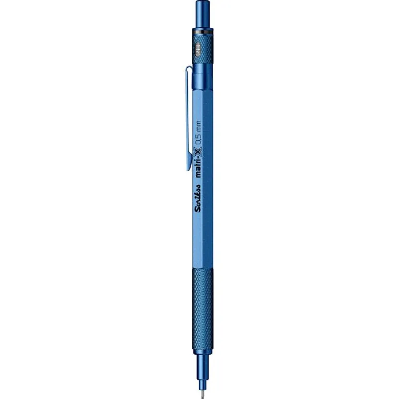 Scrikss Matri-X Mekanik Kurşun Kalem 0.5 Mm Metalik Mavi