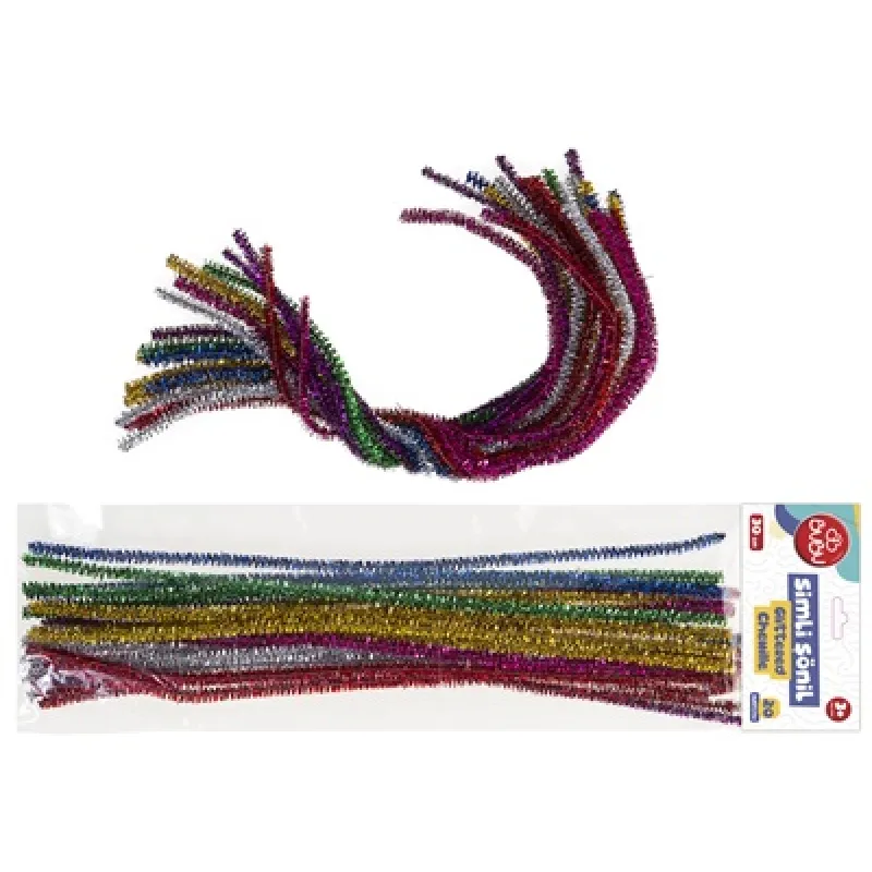 BU-BU ŞÖNİL SİMLİ 30CM 20'Lİ BUBU-SON003