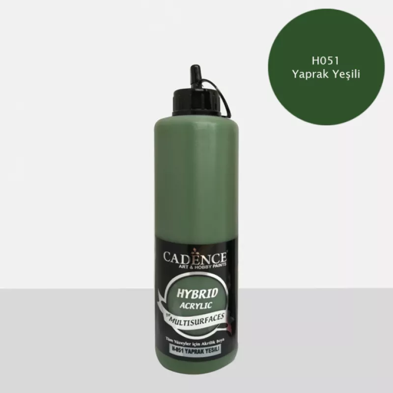 CADENCE HYBRID MULTİSURFACE AKRİLİK BOYA 500 ML H-051 YAPRAK YEŞİLİ