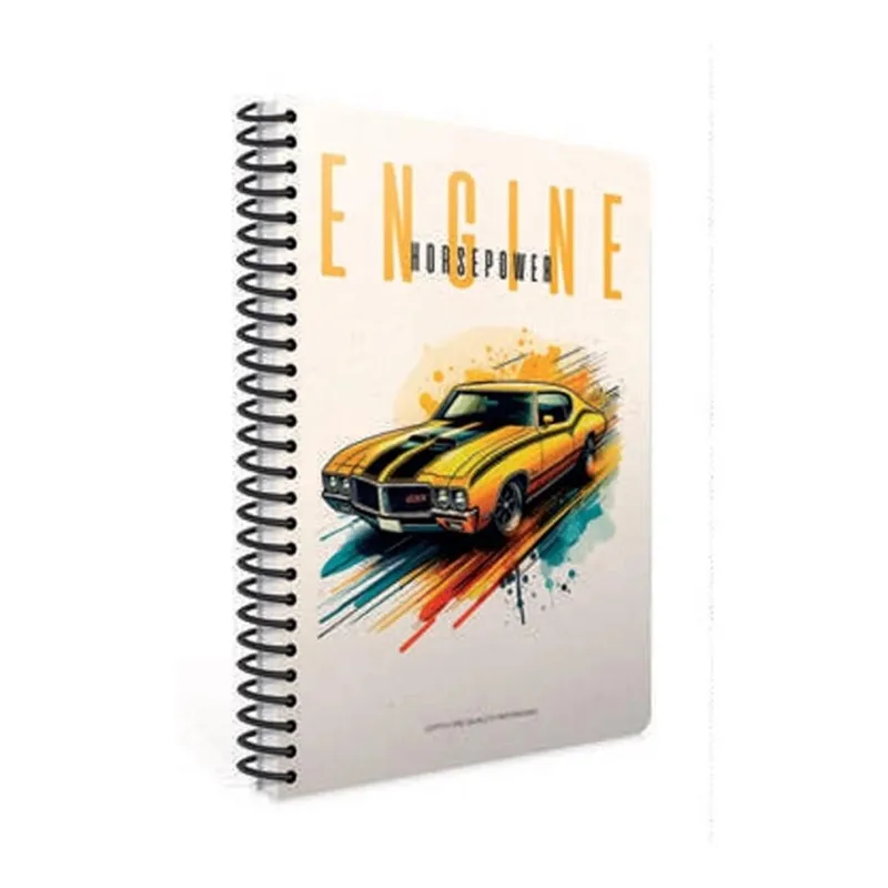 GIPTA DEFTER ENGINE A4 SPİRALLİ OFSET CR PP KAPAK 80 YP. KARELİ 7908