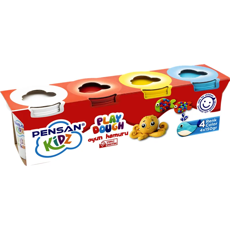 PENSAN KİDZ OYUN HAMURU BÜYÜK BOY (4*150) GR 4 LÜ
