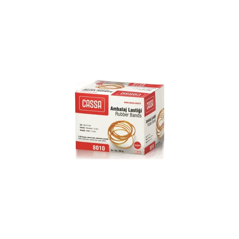 CASSA %100 KAUÇUK AMBALAJ LASTİĞİ 200 GR MİDİ 8010