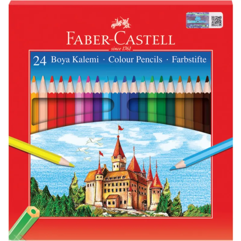 FABER CASTELL 24 LÜ KURU BOYA KALEMİ