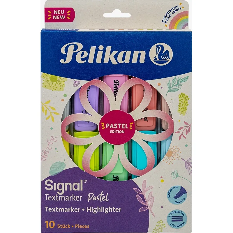 PELİKAN SİGNAL FOSFORLU KALEM PASTEL SET 10 LU