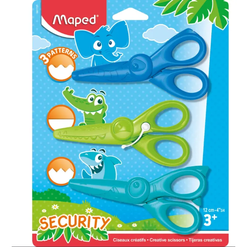 Maped Kidicraft Güvenlikli Makas 3 Lü Blister Paket 12 Cm 981727