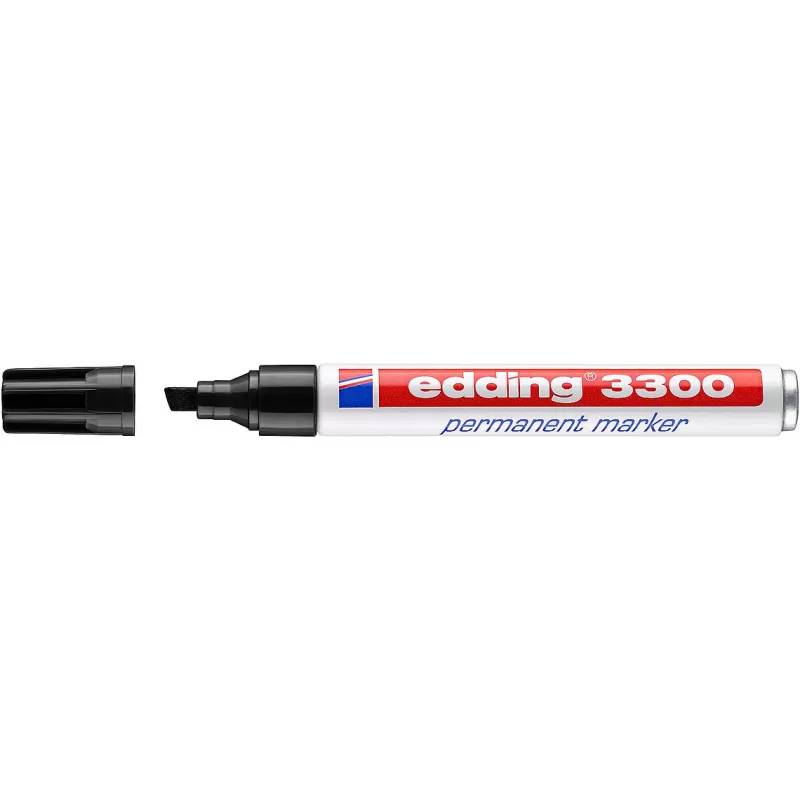 EDDİNG ÇOK AMAÇLI PERMANENT MARKÖR KESİK UÇ 1-5 MM SİYAH (E-3300)