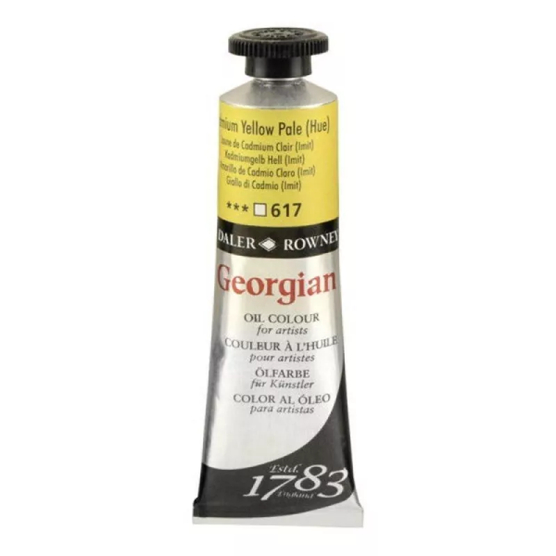 Daler Rowney Georgian Yağlı Boya 38 ml. Cadmium Yellow Pale No:617