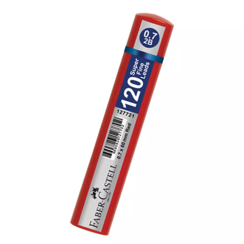 FABER CASTELL 0.7 mm-2B - 120 Lİ KIRMIZI KUTU Kalem ucu