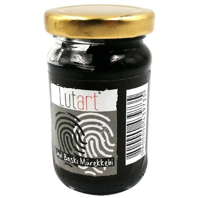 LUTART LİNOL BASKI MÜREKKEBİ 100 ML SİYAH LMB-6571