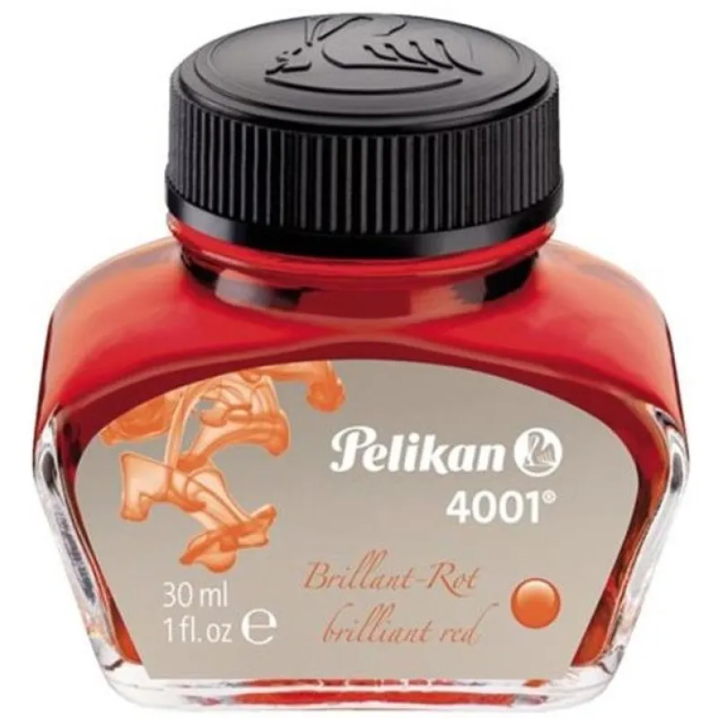 PELİKAN 4001 DOLMA KALEM MÜREKKEBİ KIRMIZI