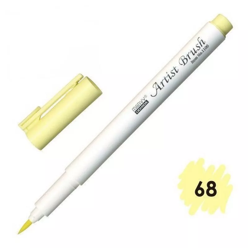 Marvy Artist Brush Fırça Uçlu Kalem 1100 No:68 Daffodil Yellow