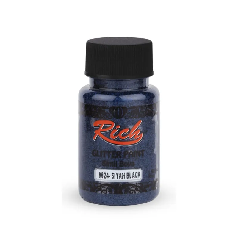 RİCH GLITTER PAİNT SİM BOYA SİYAH 04462