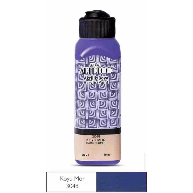 ARTDECO AKRİLİK BOYA KOYU MOR 140ml 70R-3048