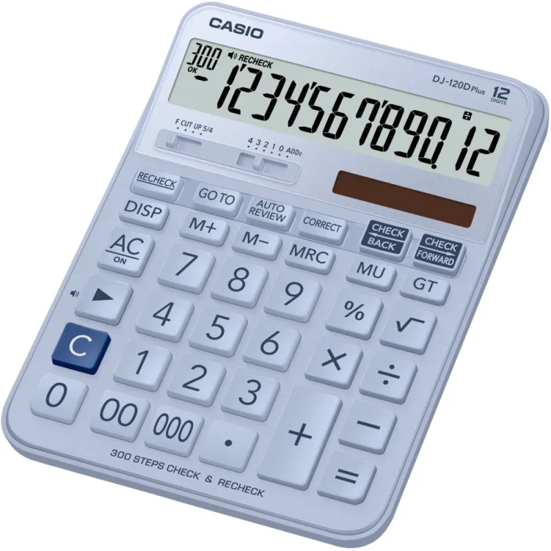 CASIO HESAP MAKİNESİ MASAÜSTÜ DJ-120D-LB-WADP