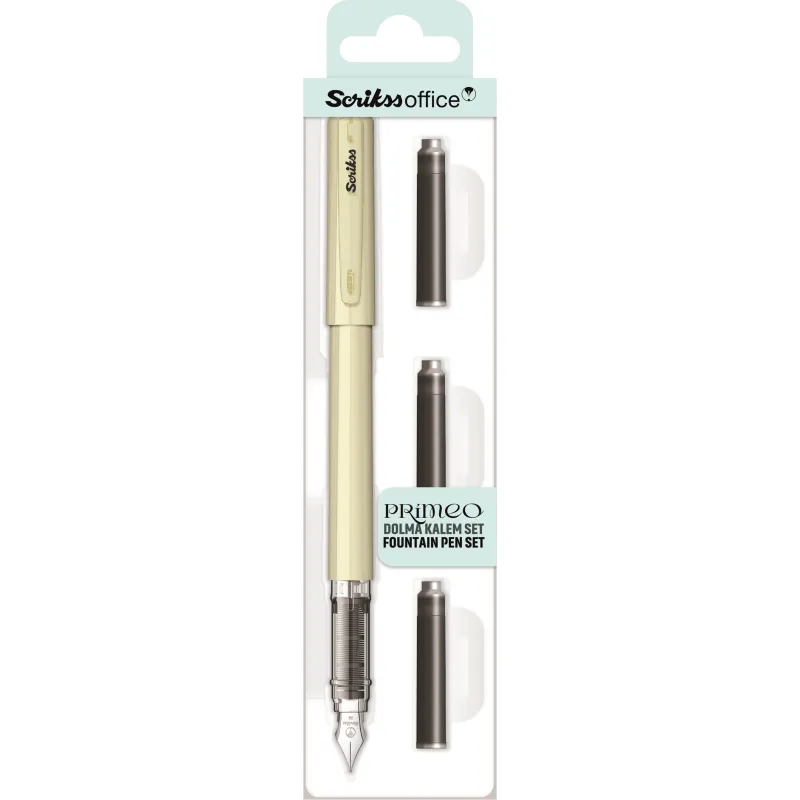 SCRIKSS OFFICE DOLMA KALEM PRIMEO SET M UÇ KİVİ