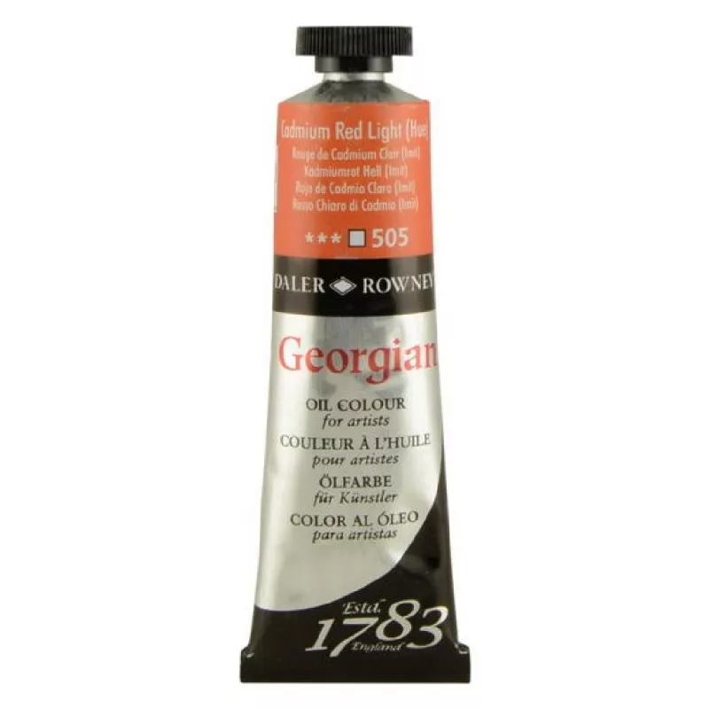 Daler Rowney Georgian Yağlı Boya 38 ml. Cadmium Red Light No:505