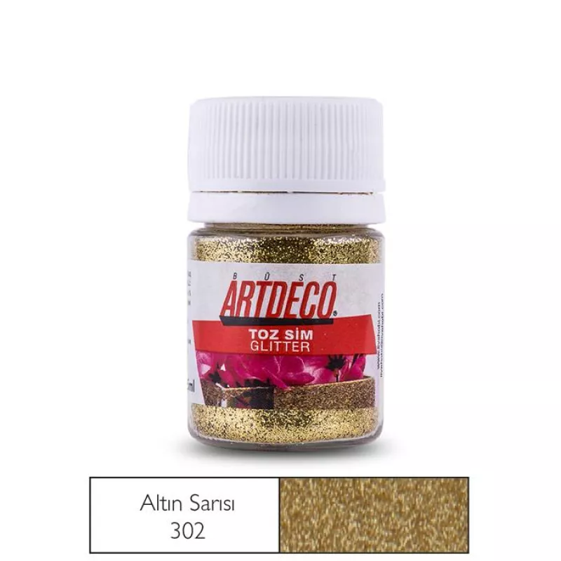 ARTDECO TOZ SİM GLITTER 25ML. ALTIN SARI