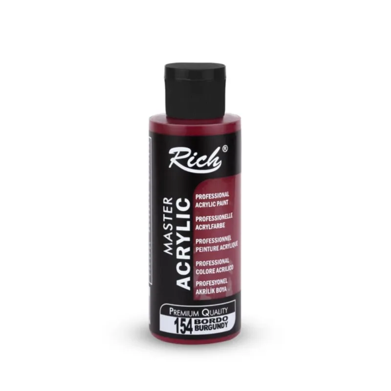 RİCH MASTER AKRİLİK 120 CC BORDO 154