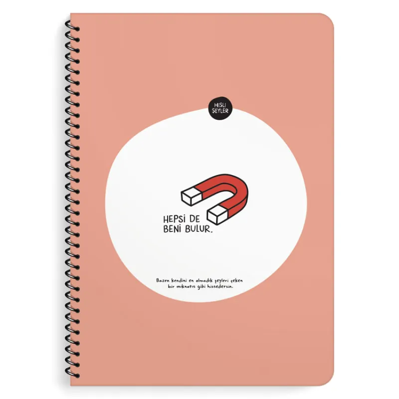 HİSLİ ŞEYLER A4 80 YP.KARELİ SPİRALLİ STİCKERLİ DEFTER-YENİ SERİ KES-500652-99