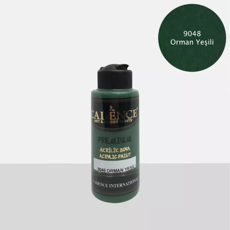 CADENCE PREMIUM AKRİLİK BOYA120 ML 9048 ORMAN YEŞİLİ