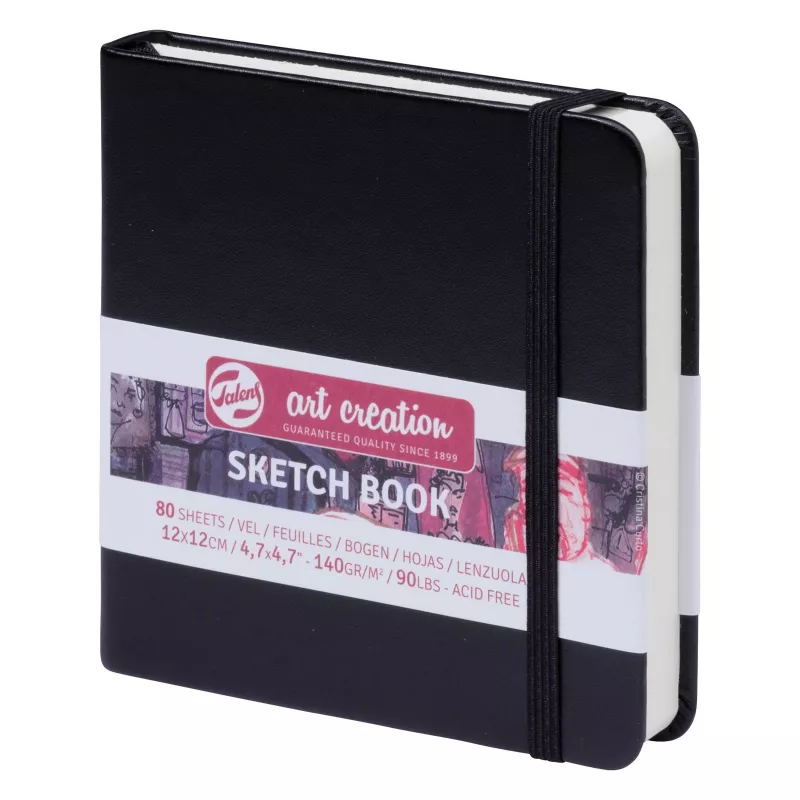 Royal & Talens Sketch Book Black 12x12 140 GR