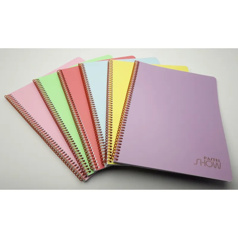 KESKİN COLOR A4 120 YP KARELİ SPİRALLİ PLASTİK KAPAK PASTEL SHOW DEFTER 324451-99