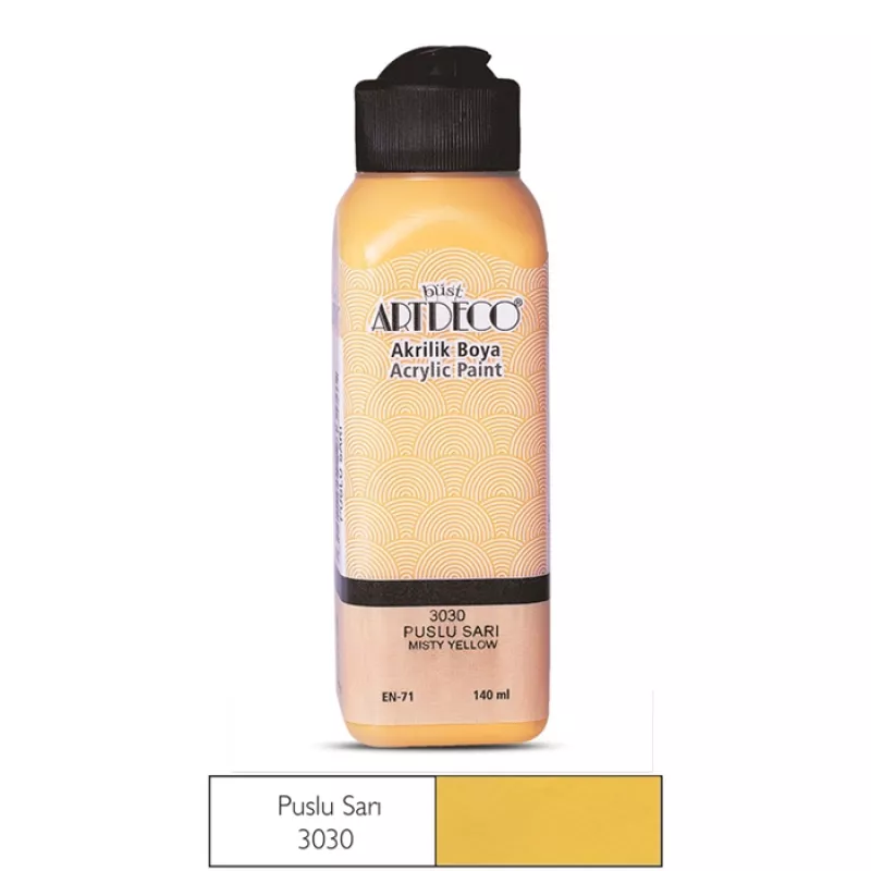 ARTDECO AKRİLİK 140 ML PUSLU SARI 3030