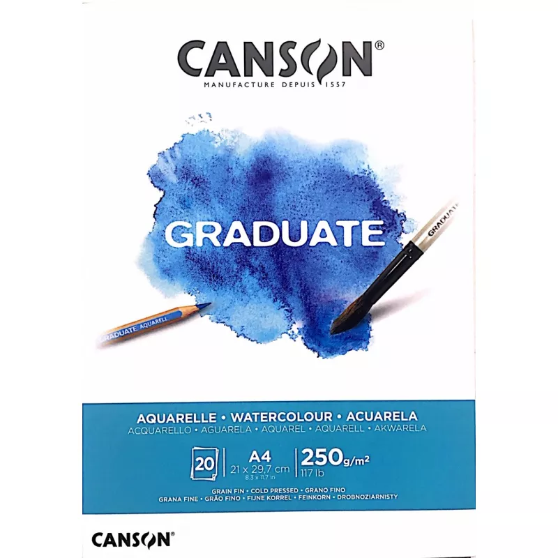 CANSON GRADUATE WATERCOLOR A4 20 SAYFA 250GR DEFTER