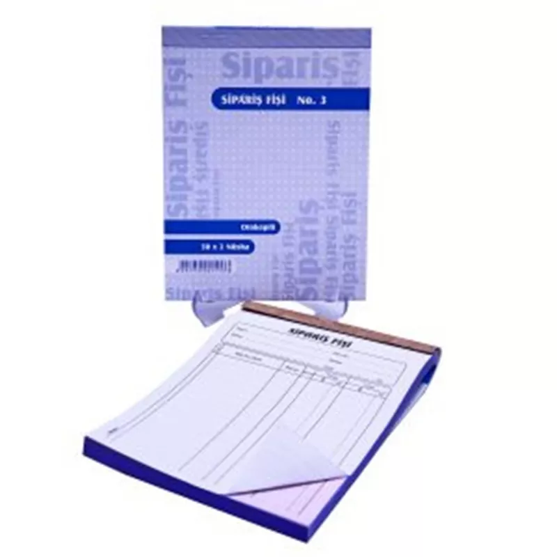 ARMAT SİPARİŞ FİŞİ 50X2 nüsha OTOKOPİLİ NO 3