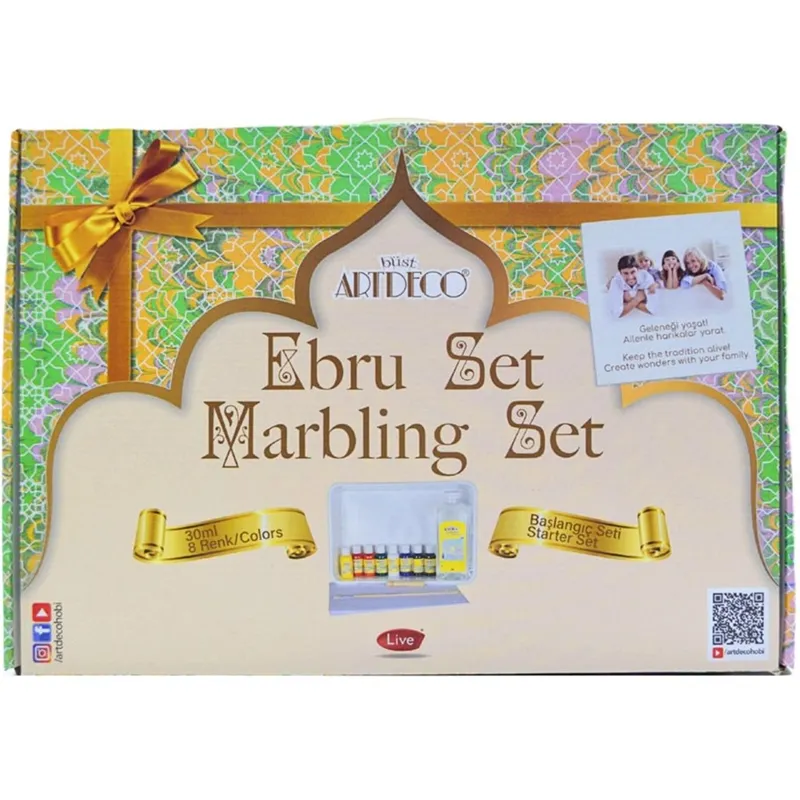 ARTDECO EBRU BAŞLANGIÇ SETİ 8 RENK X 30 ML (KLASİK ŞİŞE) LV-Y-016-ES5