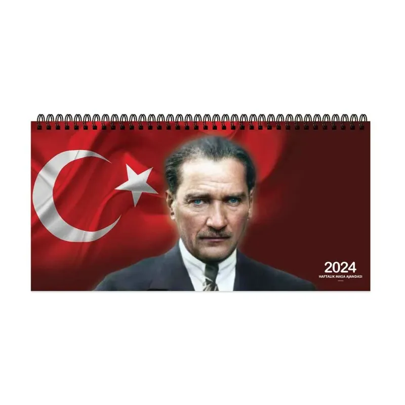 KESKİN MASA AJANDASI HAFTALIK 16x33,5 SPR. ATATÜRK AJ-66 830083