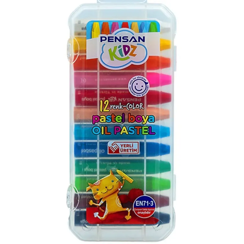 PENSAN PASTEL BOYA KIDZ 12 RENK PE99967PB12PL