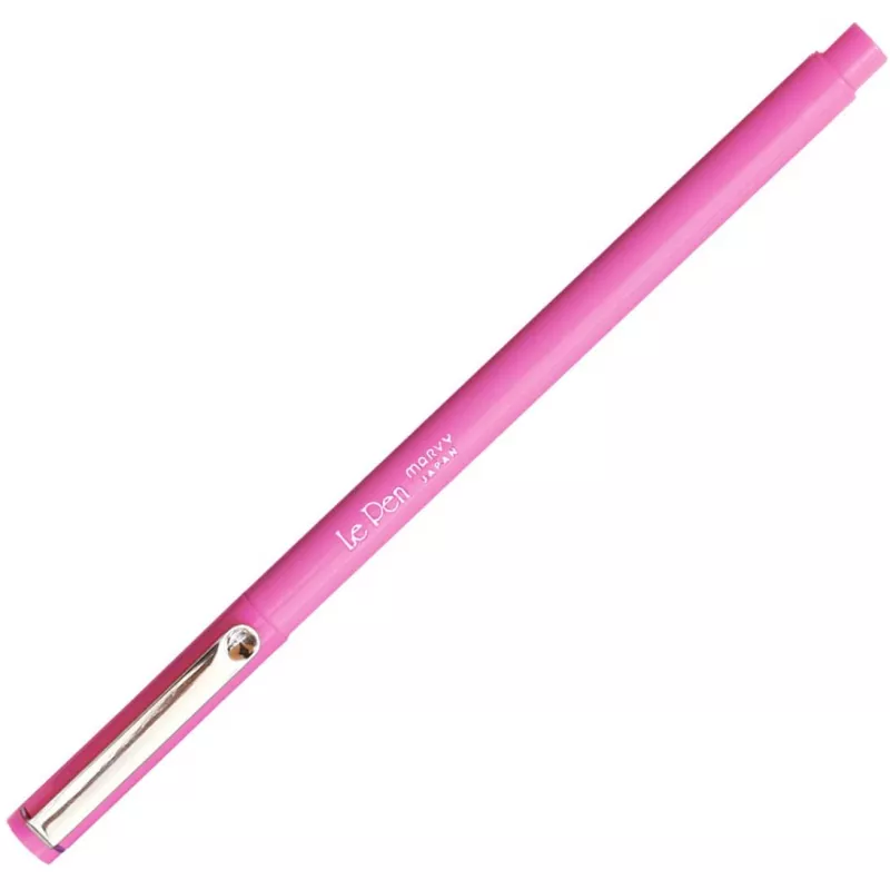 Marvy Le Pen 4300-9 0.3 mm Extra Fine Uç Keçeli Kalem Metal Klipsli Pink