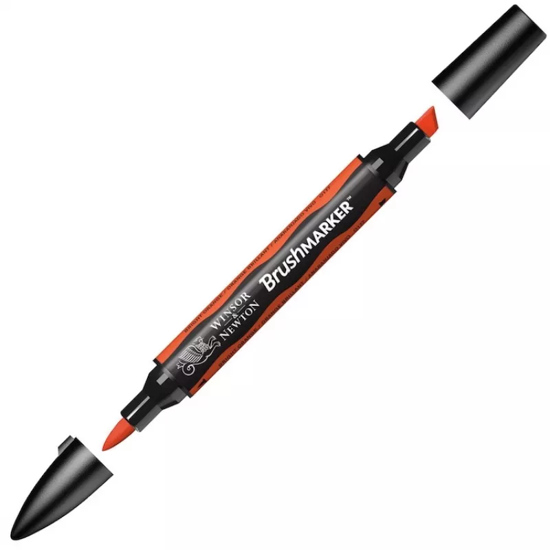 Winsor & Newton Brush Marker Bright Orange 0177