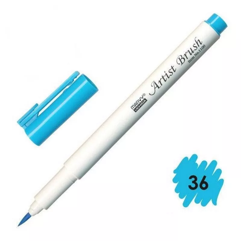 Marvy Artist Brush Fırça Uçlu Kalem 1100 No:36 Manganese Blue