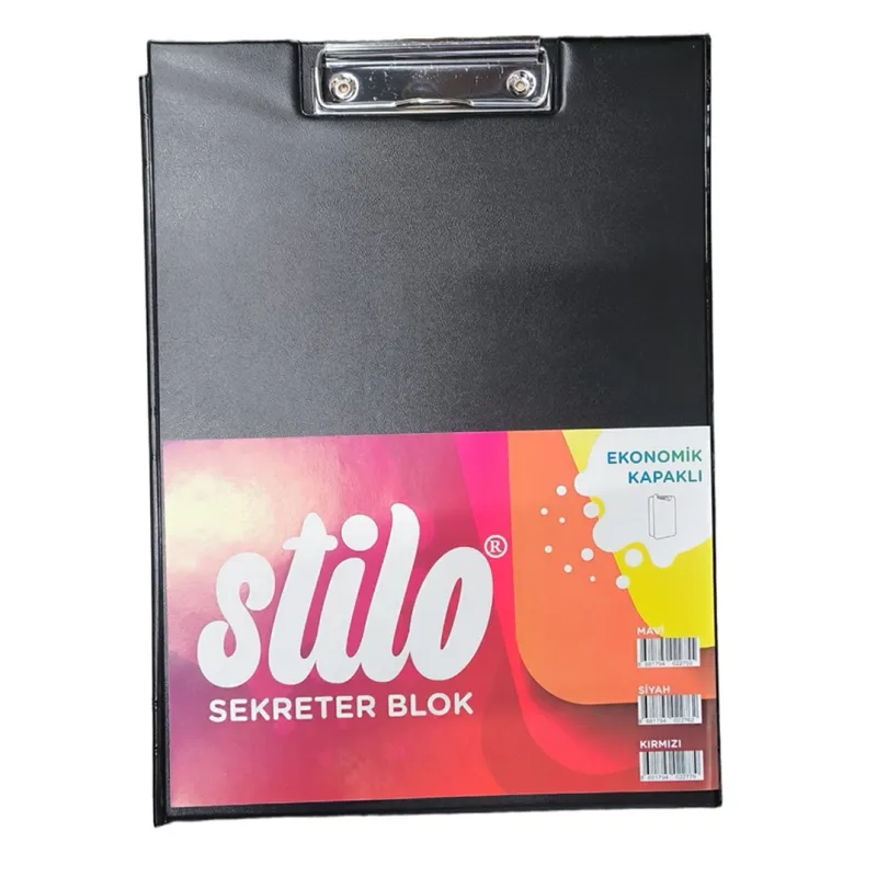 Stilo Sekreterlik Kapaklı Siyah a4