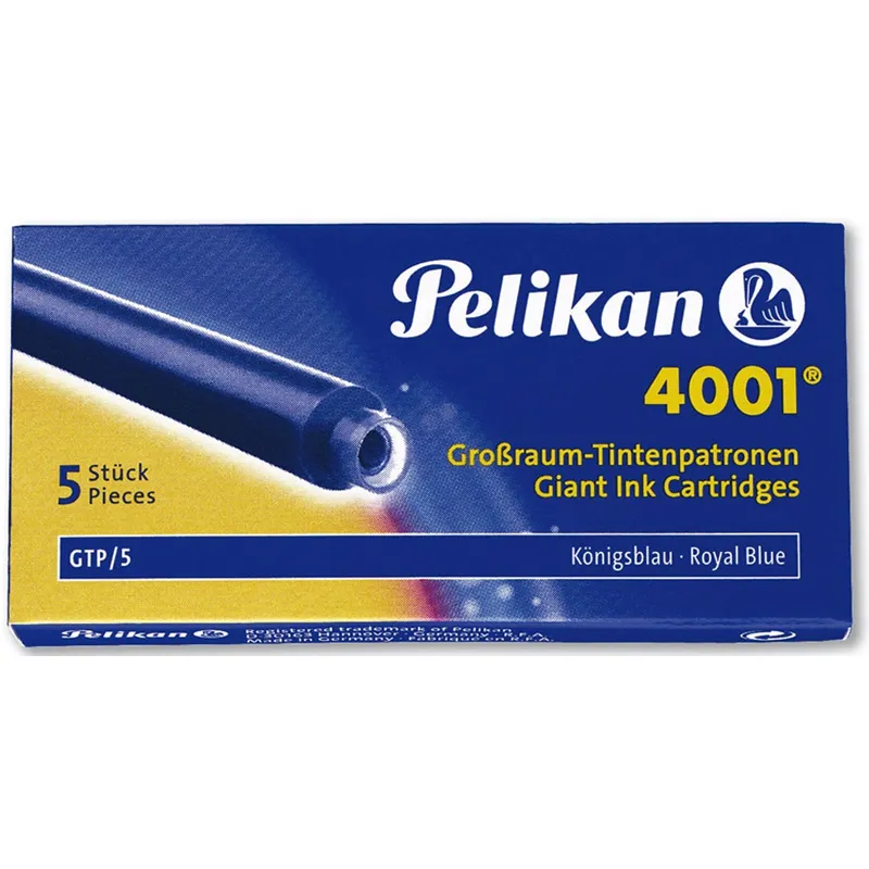 PELİKAN DOLMAKALEM KARTUŞU 4001 DEV ROY.MAVİ 5 Lİ