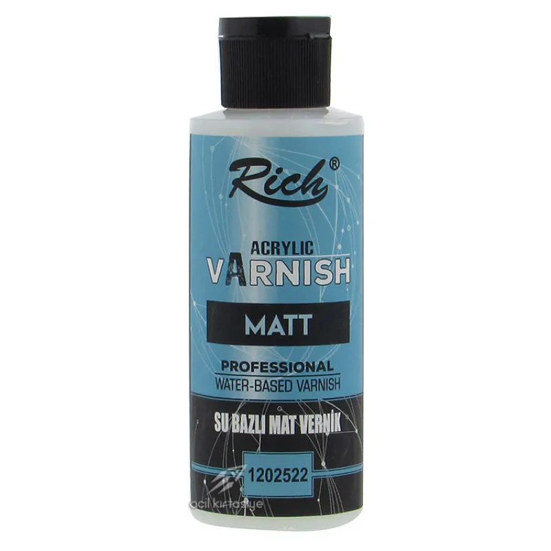 RİCH SU BAZLI MAT VERNİK 120 CC 01726