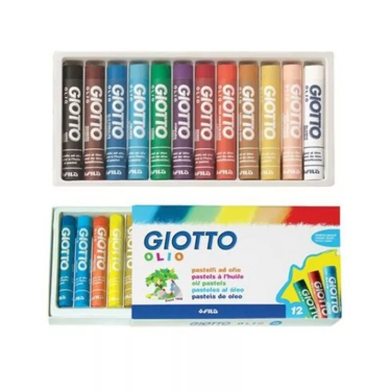 Giotto Olio - Yağlı Pastel (Silindir) 12 Renk