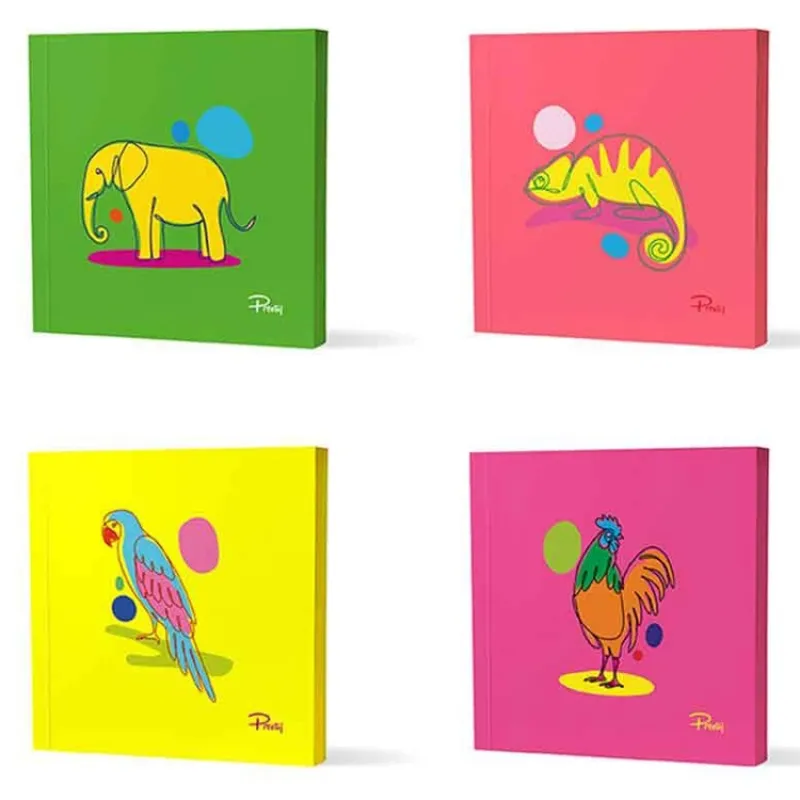 YMN Prestij Prj-012 Mini Neon Not Defteri 13X13 Çizgili 