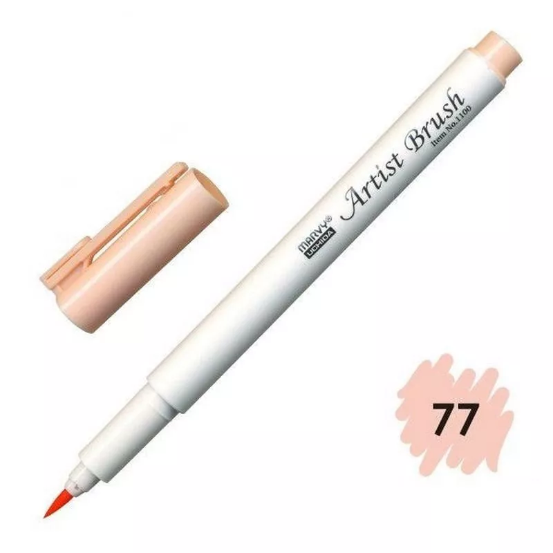 Marvy Artist Brush Fırça Uçlu Kalem 1100 No:77 Pastel Peach