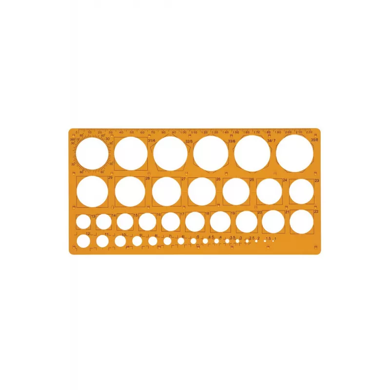 Maped 1-35 Arası Daire Şablonu (277620)