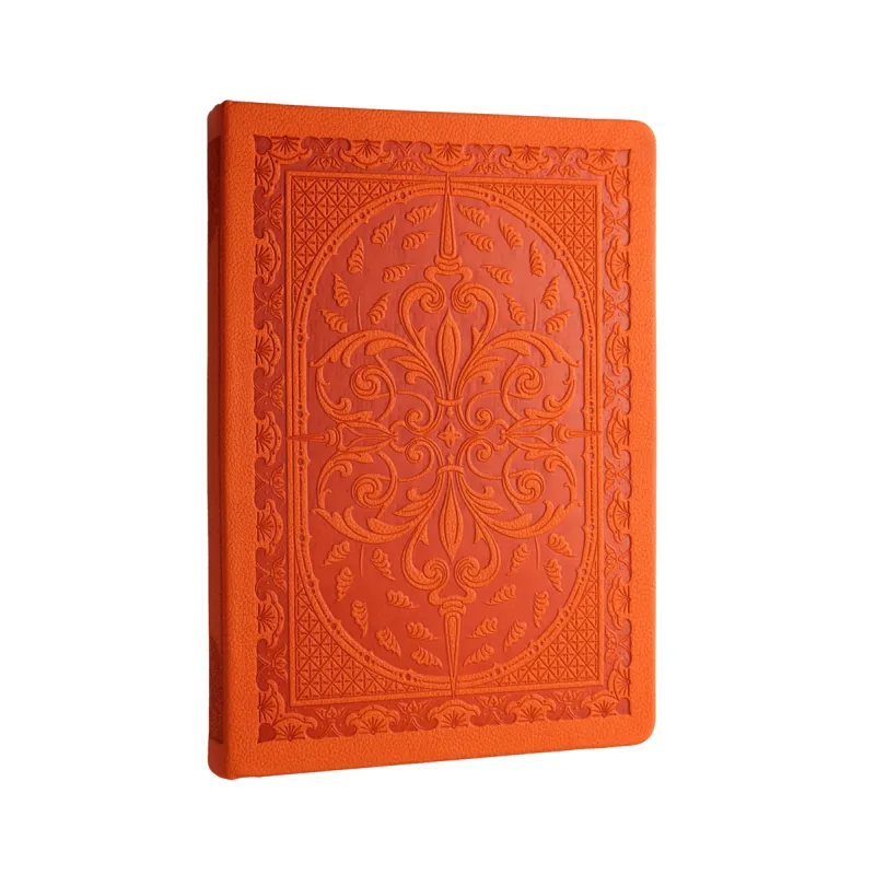 VJ DEFTER VINTAGE OLD BOOK 14x20 Cm. 80 Gr. 160 YP. ÇİZGİLİ TURUNCU 3477