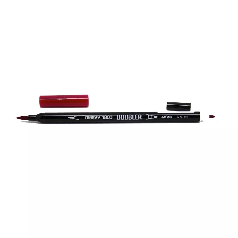 Marvy 1800 Doubler Çift Uçlu Brush Pen Fırça Kalem No:93 Aubergine