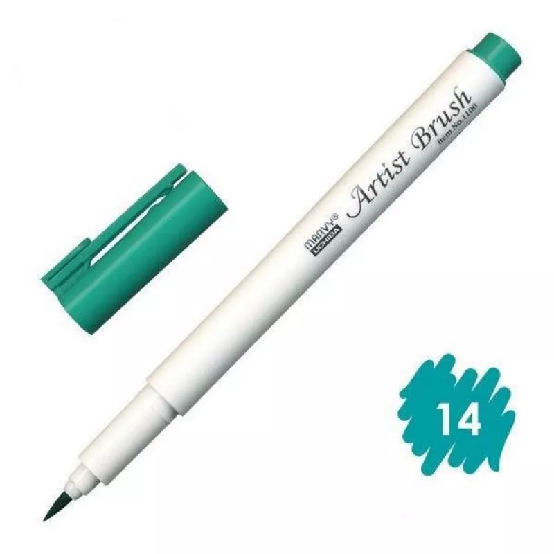 Marvy Artist Brush Fırça Uçlu Kalem 1100 No:14 Turquoise