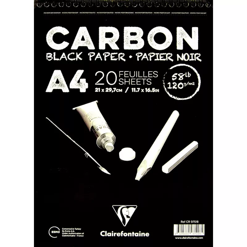 CLAIRAFONTAINE A4 BLACK PAPER 120 GR ESKİZ DEFTER