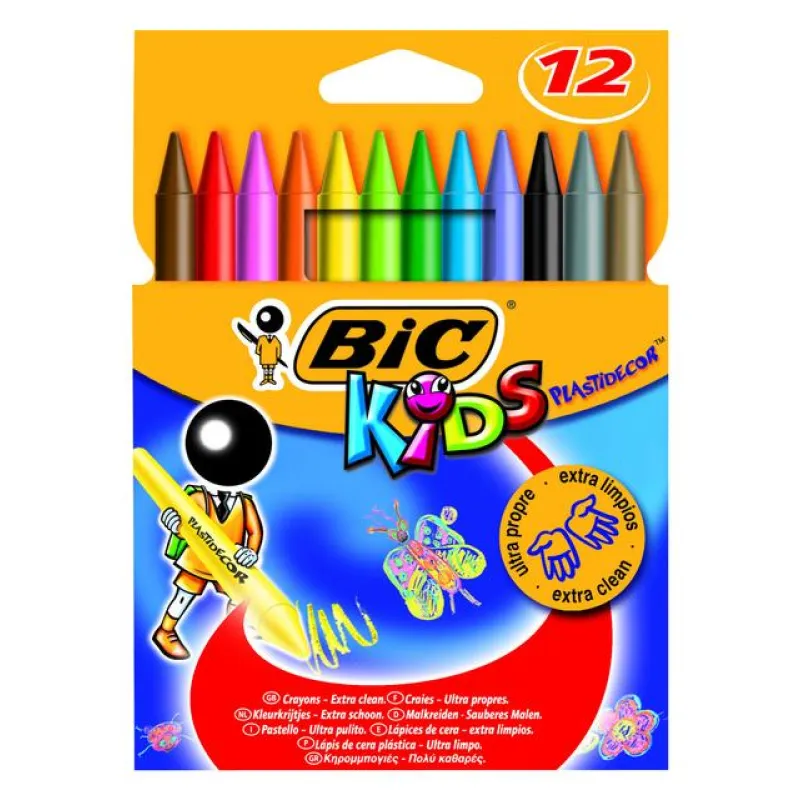 BIC PASTEL BOYA PLASTIDECOR 12 Lİ 920299-945764