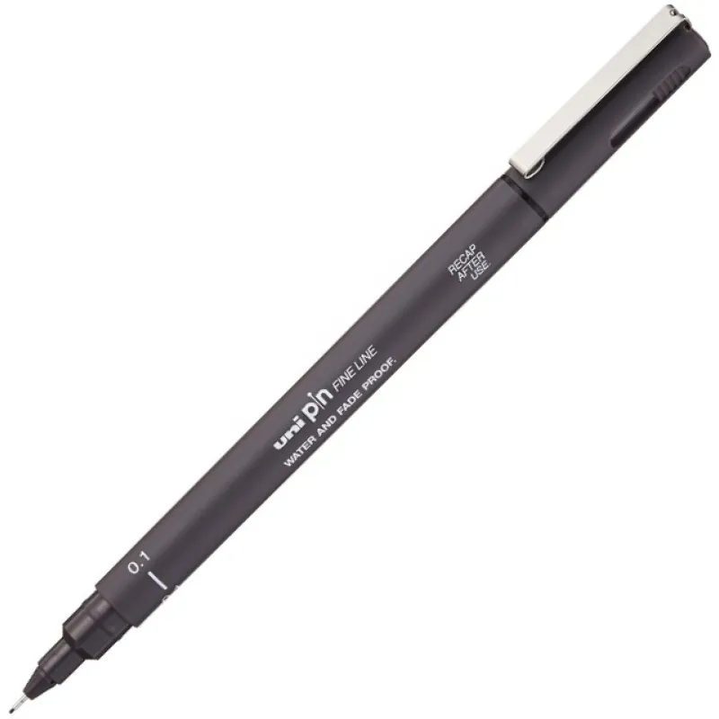 UNİ PİN DRAWİNG PEN 0.1mm KOYU GRİ (PİN01-200)