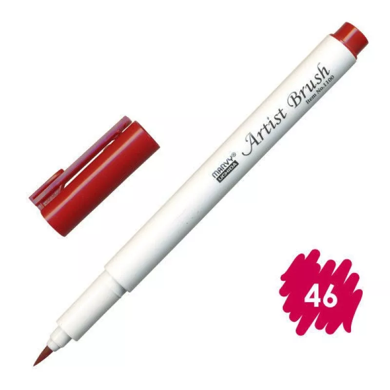 Marvy Artist Brush Fırça Uçlu Kalem 1100 No:46 Crimson Lake