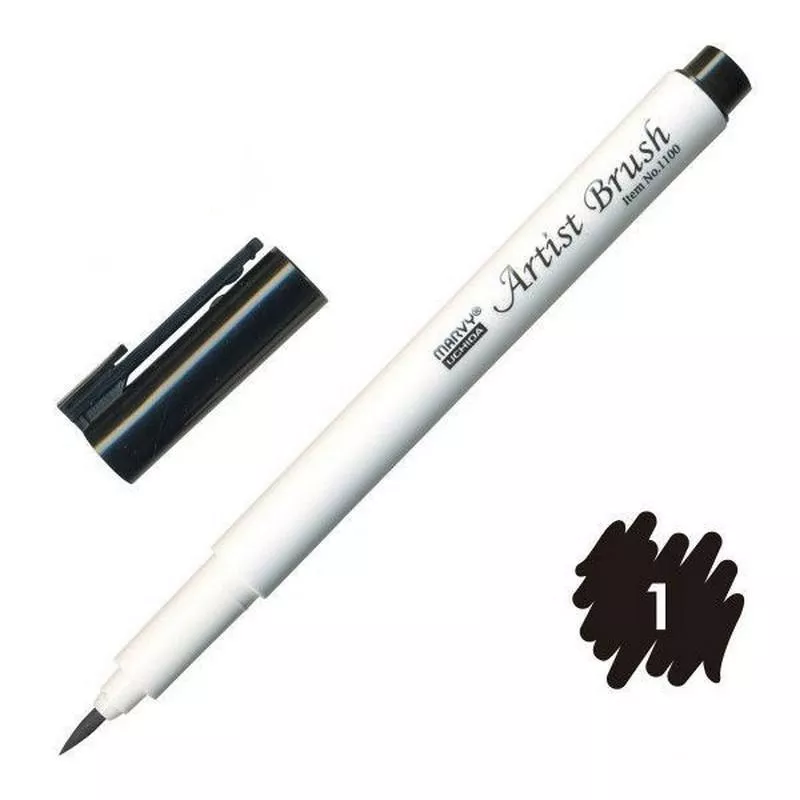 Marvy Artist Brush Fırça Uçlu Kalem 1100-1 Black